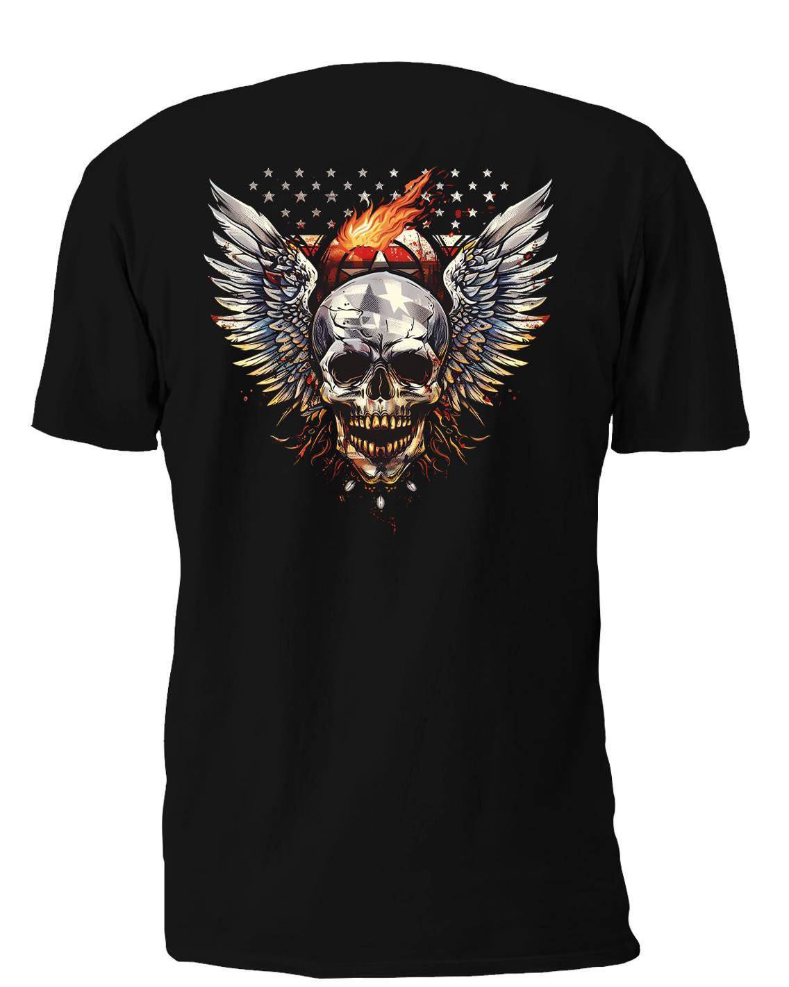 Winged Skull 13 T-Shirt, Longsleeve, Sweatshirt & Hoodie - AllTrade Apparel