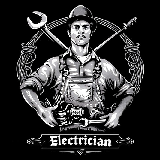 Electrician 8 T-Shirt, Longsleeve, Sweatshirt & Hoodie - AllTrade Apparel