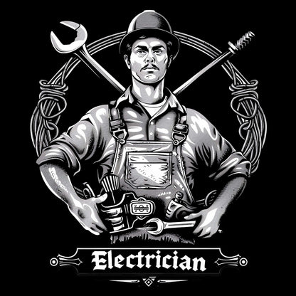 Electrician 8 T-Shirt, Longsleeve, Sweatshirt & Hoodie - AllTrade Apparel
